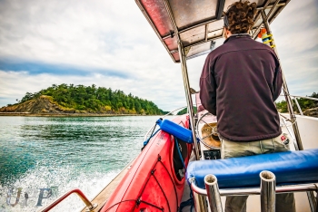 We arrive at Sucia Island with Captain Benson