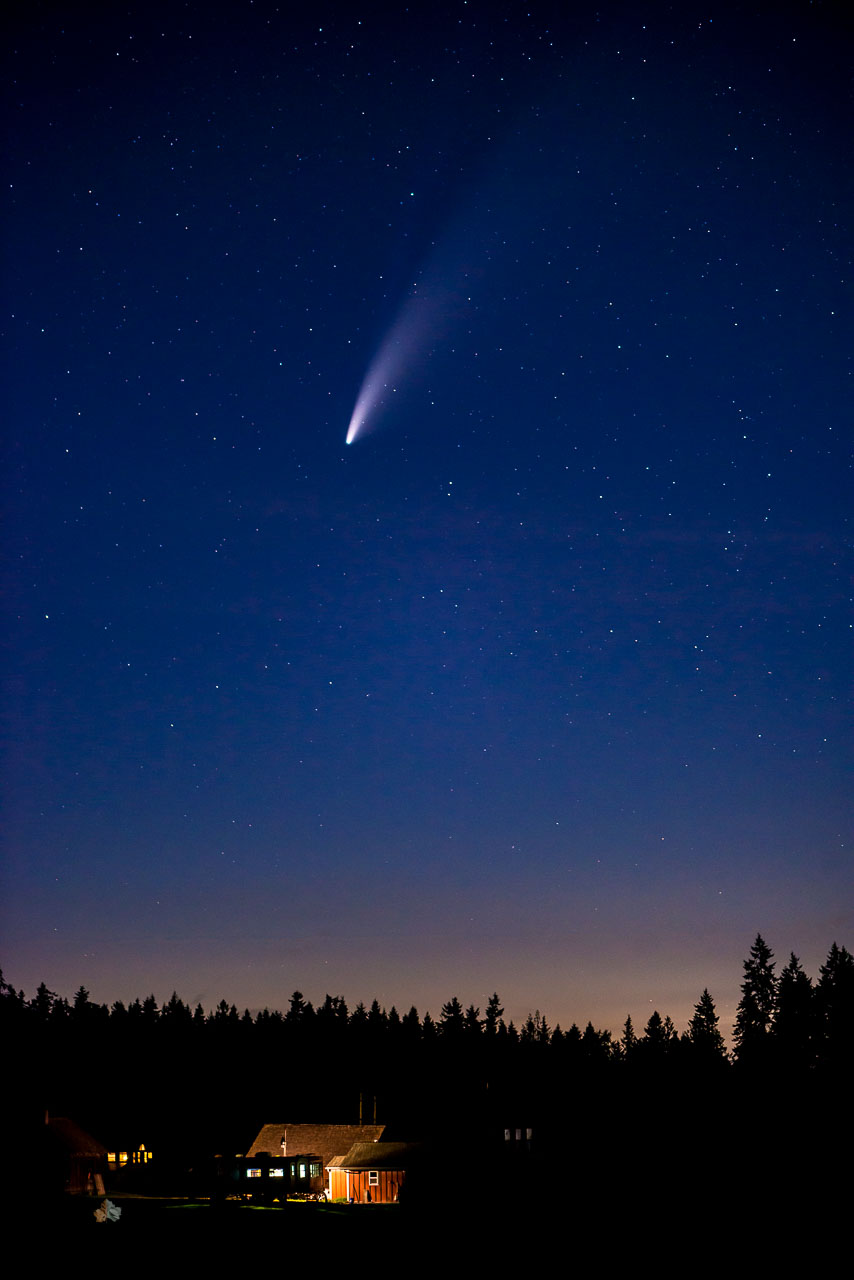 Comet NEOWISE (C/2020 F3) over Sequim, WA