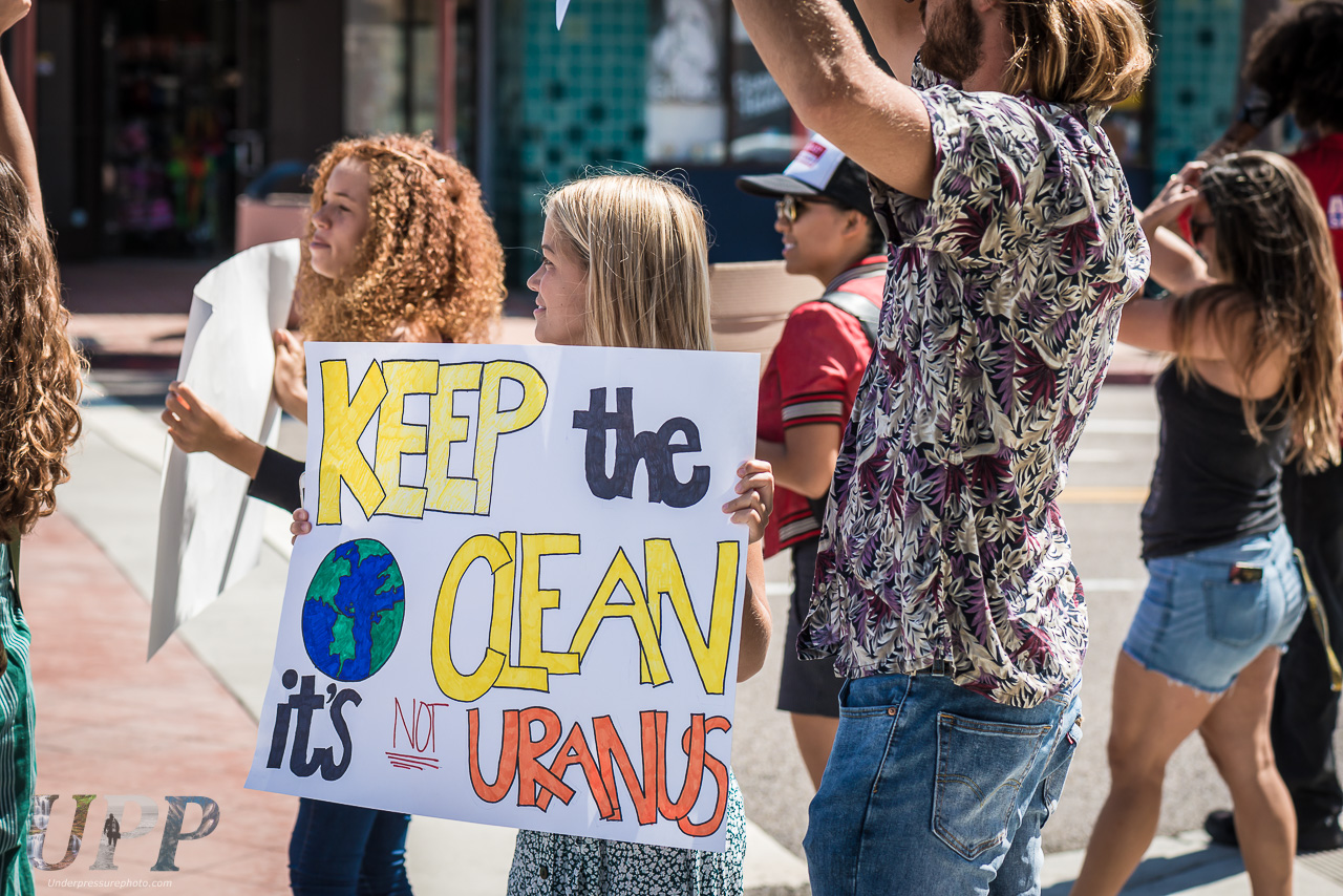 Global Climate Strike demonstration in Oceanside, CA on 9/20/2019