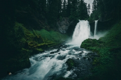 The beautiful Sahalie Falls in Oregon