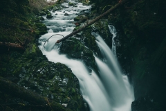 The majestic Sol Duc Falls in early Spring